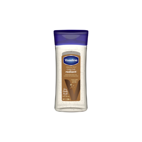 Vaseline Intensive Care Cocoa Radiant Body Gel Oil for Glowing Skin, 6.8 oz