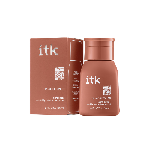ITK Skincare Tri-Acid Toner Face Exfoliator + Dark Spot Corrector with 3.5% Lactic Acid, 5 oz