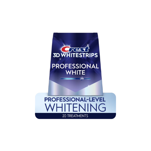 Crest 3D Whitestrips Professional White At-home Teeth Whitening Kit, 20 Treatments,20 Levels Whiter