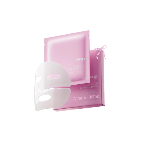 WNP 6D Bionic Collagen Overnight Face Mask for Hydrating, Firming & Brightening, 4 Pack, 3.94 oz