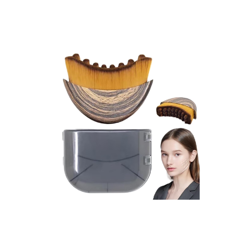 IPAPA Lymphatic Contour Face Brush, Dry Brushing Face Brush, Lymphatic Drainage Massager for Face, Chin & Jawline Sculpting, Ergonomically Designed to Fit The Skin Precisely and Relieve Fatigue(1PCS)