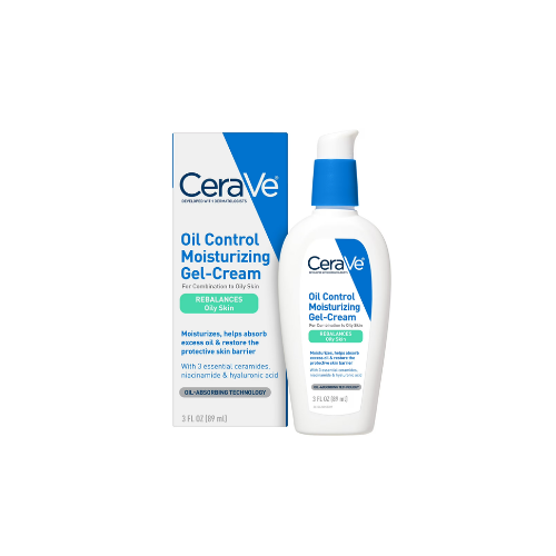 CeraVe Oil Control Moisturizing Gel-Cream Face Moisturizer for Oily Skin, 3 fl oz