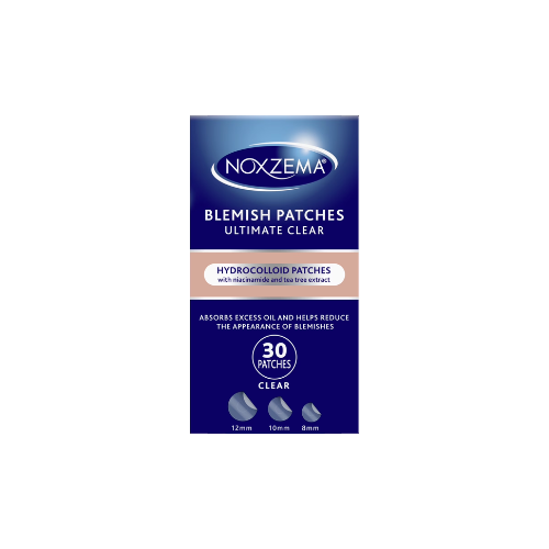 Noxzema Blemish Patches - Hydrocolloid Acne Pimple Patches with Niacinamide & Tea Tree Extract - 30 Count