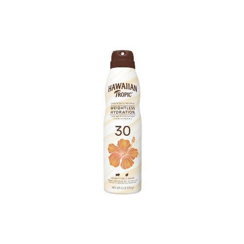 Hawaiian Tropic Weightless Hydration Clear Spray Sunscreen SPF 30, 6oz