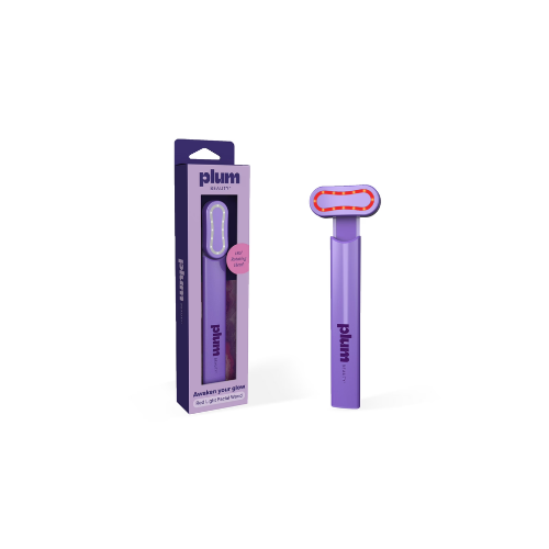 Plum Beauty Red Light Vibrating Facial Radiance Wand