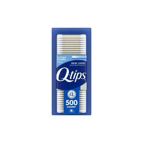 Q-tips Cotton Swabs, Original, For Home, First Aid and Beauty, 100% Cotton, 500 Count