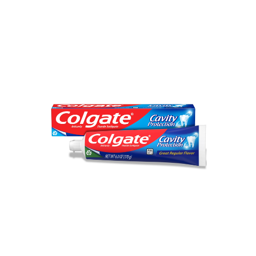 Colgate Cavity Protection Toothpaste with Fluoride, Minty Great Flavor, 6 oz Tube
