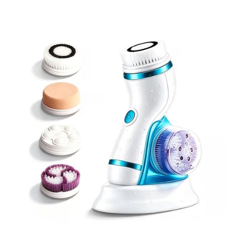 Facial Cleansing Brush IPX6 Waterproof Heads,Electric Face Spin Brush for Exfoliating,Oil makeup, Pores, Massaging and Deep Cleansing