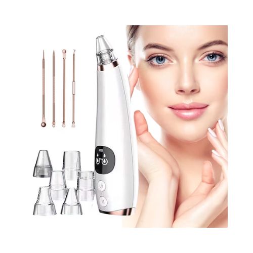 2026 Newest Blackhead Remover Pore Vacuum, USB Rechargeable Facial Pore Cleaner,3 Levels Adjustable Pore Vacuum Blackhead Remover, with 5 Suction Power, 5 Probes